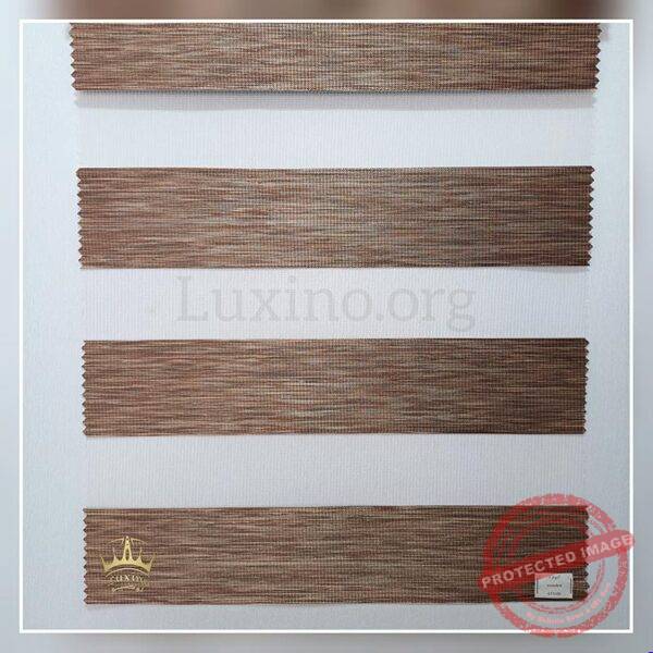 پرده زبرا ساده طرح وودن 433106 wooden لوکسینو